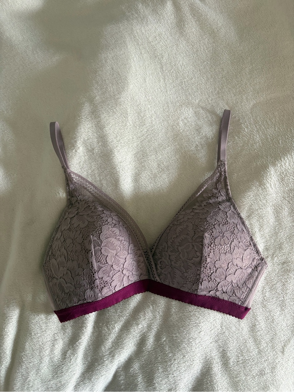 Knix Lace Purple Lace Bra